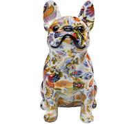 Statuette Bulldog fleurs - KARE - Objet décoratif - Plastique et résine - Hauteur 30cm