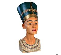 Statuette buste de Nefertiti colorée 30 cm