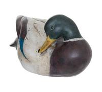 Statuette Déco Canard en Résine "Vitto" 28cm Gris