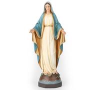 Statuette catholique Notre-Dame de Grâce, Figurine de Sainte Mère Vierge Marie pour décoration d'intérieur, 17,8 cm de Haut, Peinte à la Main par Buildclassic (élégant)