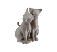 Atmosphera - Statuette Chat - Résine - Bisou Gris G