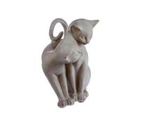 Atmosphera - Statuette Chat - Résine - Chat enlacé Gris G