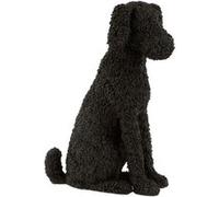 Statuette Chien Assis Déco "Max" 49cm Noir Noir G