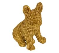 Statuette chien Eden 8,5x6,1cm - Atmosphera createur d'interieur - Doré