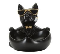 Statuette Chien Mauro Ferretti Noir 18,5x20,5x20 cm
