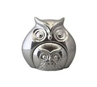 Anita Statuette Chouette Chrome - en Céramique - 16 cm