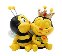 Statuette Couple d'abeilles Assis Décoration de Jardin polyrésine Dimensions (L x l x H) env. 7 x 12 x 12 cm