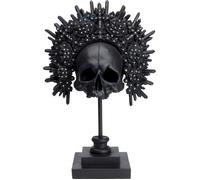 Statuette crâne couronne noir Kare Design