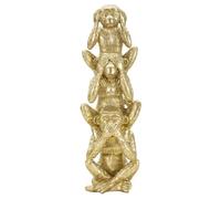 Statuette de 3 petits singes Mauro Ferretti Doré 10,5x30 cm