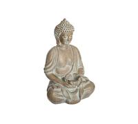 Atmosphera - Statuette de Bouddha Eté Indien - H. 39 cm - Beige effet blanchi - Eté indien Beige G