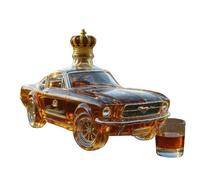 Statuette de Bouteille de vin en Forme de Carafe à Whisky 300 ML, décoration créative et Anti Fuite, idéale pour Voiture