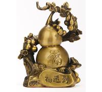 Statuette de calebasse porte-bonheur chinoise, décoration Feng Shui