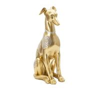Statuette de chien assis Mauro Ferretti Doré 19,8x10x29 cm
