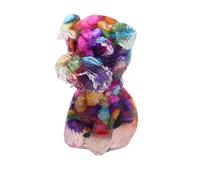 Statuette de chien en pierre de gravier en résine naturelle