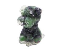 Statuette de chien en pierre de gravier en résine naturelle