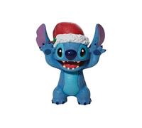 ENESCO Statuette de collection Stitch Noël en résine - Hauteur : 8 cm - Largeur : 7 cm - Profondeur : 3 cm BLEU