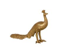 Statuette de décoration Paon en aluminium