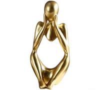 Statuette de Geste Main en Résine Forme de Coeur Nordique Minimaliste Décoration pour la Maison, le Salon ou le Bureau, Or/Blanc/Noir/Grès/Argent/Champagne (1 Pièce) (D)