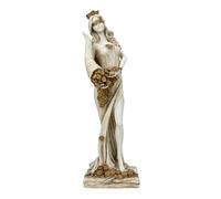 Statuette de la déesse Fortune Tyche Luck Fortuna - Gris patiné - 29,3 cm