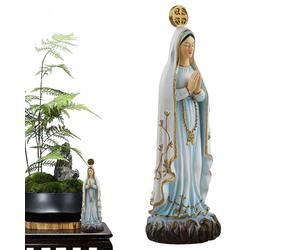 Statuette de la Vierge Marie en petit format - Sculpture décorative en résine, sculpture chrétienne miniature, pour maison, table basse, église, étagère d'exposition, collection chrétienne maman et