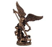 Statuette de l'archange St. Michael tuant Un démon de 10,2 cm