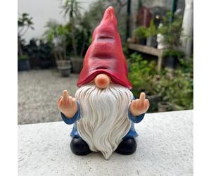 Statuette de Nain de Jardin Coquin de 19,8 cm, décoration et décoration de pelouse - Nains de Jardin Amusants pour décoration extérieure ou d'intérieur