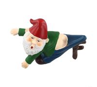 Statuette de nain de jardin en résine pour jardin, terrasse, balcon et décoration intérieure - Matériau résistant aux intempéries