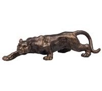 Statuette de panthère - fer aspect bronze