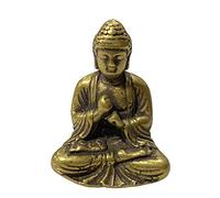 Statuette de poche du Bouddha Sakyamuni en cuivre, microgravure, 3,3 x 2,5 x 1,7 cm
