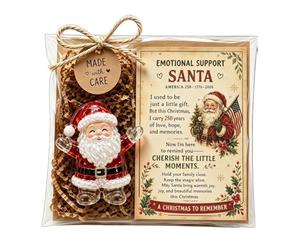 Statuette de Poche du Père Noël Décoration en Acrylique 2D Inspirante | décorations inspirantes du Père Noël pour Adultes Anniversaire Halloween Thanksgiving Maison Vacances Nouvel