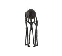 Statuette Déco 3 Personnages avec Balle 48cm Noir Noir G