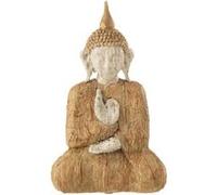 Statuette Déco Bouddha Assis 26cm Beige G
