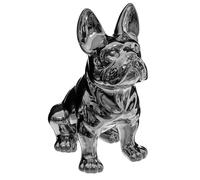 Atmosphera Statuette déco Bulldog en céramique 22 cm Argent