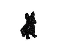 Statuette déco "bulldog" 22cm noir Noir G