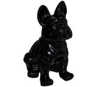 Statuette déco "bulldog" 22cm noir Noir G