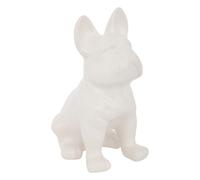 Statuette Déco "Bulldog" 23cm Blanc