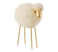 Statuette Déco Design ""Mouton"" 45cm Blanc & Or