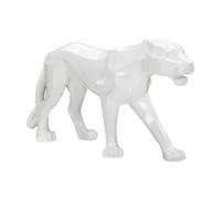 Statuette Déco en Résine "Panthère" 70cm Blanc