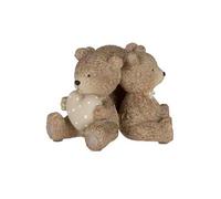 Statuette Déco Enfant "3 Ours" 17cm Marron