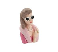 Statuette Déco Femme "Diva Paris" 28cm Rose