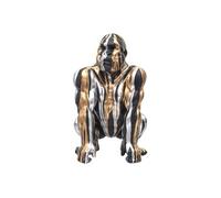 Statuette Déco Gorille "Coulure" 45cm Noir