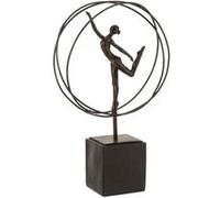 Statuette Déco Gymnaste dans Cercle 35cm Marron Marron G