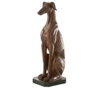 Statuette Déco "Lévrier Assis" 79cm Marron Marron G
