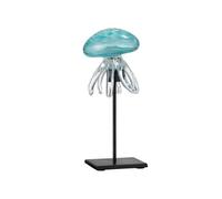Statuette Déco "Méduse sur Pied" 24cm Bleu Azur