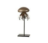 Statuette Déco "Méduse sur Pied" 24cm Marron