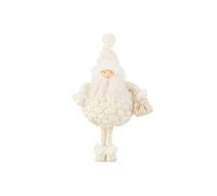 Statuette Déco Père Noël "Pochon" 38cm Blanc