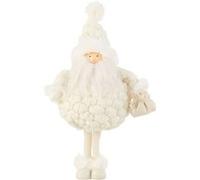Statuette Déco Père Noël "Pochon" 38cm Blanc Blanc G