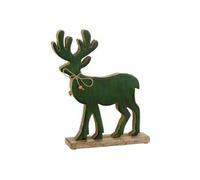 Statuette Déco Renne "Gabriel" 30cm Vert