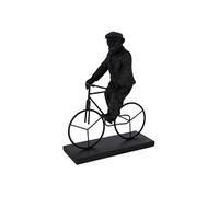 Statuette Déco "Singe Vélo" 33cm Noir Noir G