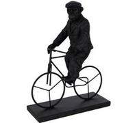 Statuette Déco "Singe Vélo" 33cm Noir Noir G